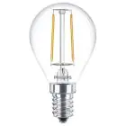 Philips Corepro LED Lustre E14 Kugel Fadenlampe Klar 2W 250lm - 827 Extra Warmweiß | Ersatz für 25W