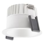 Ledvance Spot LED Foncélight Aluminium Blanc 8W 680lm 36D - 930 Blanc Chaud | Diamètre 68mm - IP44 - Meilleur rendu des couleurs - Dimmable