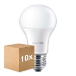 Lot 10x Philips CorePro LED Ampoule E27 Poire Dépolie 13W 1521lm - 840 Blanc Froid | Équivalent 100W