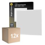 Lot 12x Dalle LED Bright Choice Backlit 36W 3240lm - 840  | 60x60cm - UGR <22
