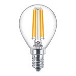 Philips Corepro LED Lustre E14 Boule Filament Claire 6.5W 806lm - 840 Blanc Froid | Équivalent 60W