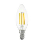 Eglo LED Bougie E14 Filament Claire 2.2W 470lm - 830  | Remplacement 40W