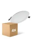 Lot 4x Ledvance Spot Encastrable LED Value DN181 17W 1400lm 110D - 840  | 192mm 