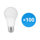 Lot 100x Budgetlight LED ampoule Lucent Classic Pro LED E27 Poire Dépolie 5.5W 470lm - 827 Blanc Très Chaud | Dimmable - Équivalent 40W